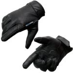 Milwaukee Leather MG7502 Men’s Black Leather Gel Palm Motorcycle Gloves w/ i-Touch and Cool-Tec Technology