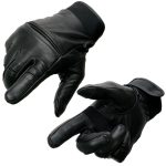 Milwaukee Leather MG7525 Men’s Black Leather i-Touch Screen Compatible Gel Palm Motorcycle Hand Gloves W/ Flex Knuckle