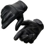 Milwaukee Leather MG7536 Men’s Black Leather Gel Palm Motorcycle Gloves w/ Flex Knuckles and Cool-Tec Treatment