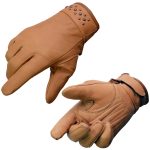 Milwaukee Leather MG7760 Women’s Saddle Leather Gel Palm Lightweight Motorcycle Hand Gloves W/ Stylish ‘Wrist Detailing’
