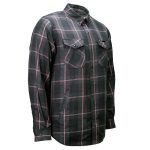 MMCC Men’s Deadwood Reversible Flannel Shirt – 100% Cotton Snap Front Plaid w/ Chest and Hand Pockets – MNG11805