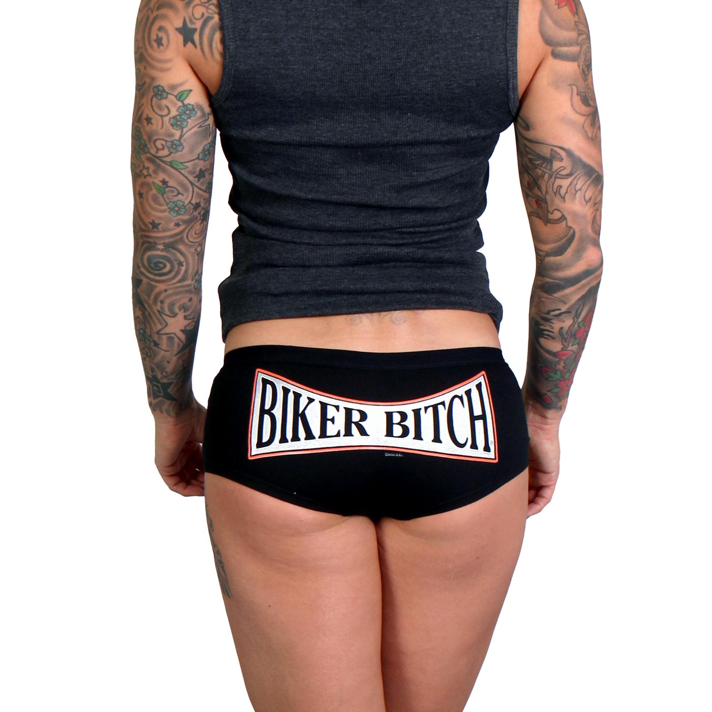 1-mplh222003-ptb7059-main-web.jpg Hot Leathers PTB7059 Biker Bitch Boy Shorts - Image 1