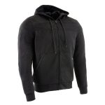 Milwaukee Leather Men’s Black Streetguard Riding Hoodie – Aramid Reinforced with CE Shoulder and Elbow Armor – MPM1788