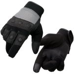 Milwaukee Leather SH76101 Men’s Black and Grey Textile Mesh Motorcycle Mechanics Hand Gloves W/ Amara Cloth Bottom