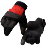 Milwaukee Leather SH76102 Men’s Black and Red Textile Mesh Motorcycle Mechanics Hand Gloves W/ Amara Cloth Bottom