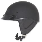 Zox ST-225B ‘Alto Custom’ Matte Black Motorcycle Half Helmet