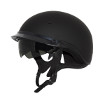 ZOX ST-235A ‘Roadster DDV’ Matte Black Motorcycle Half Helmet - Image 2