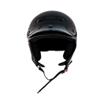 ZOX ST-225B ‘Alto Custom’ Eagle Silver Motorcycle Half Helmet - Image 7