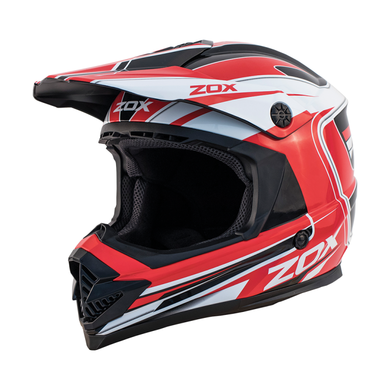 88-34334-rush-lucid-red.png ZOX ST-1561C ‘Rush Jr’ Lucid Red Youth Motocross Helmet - Image 1