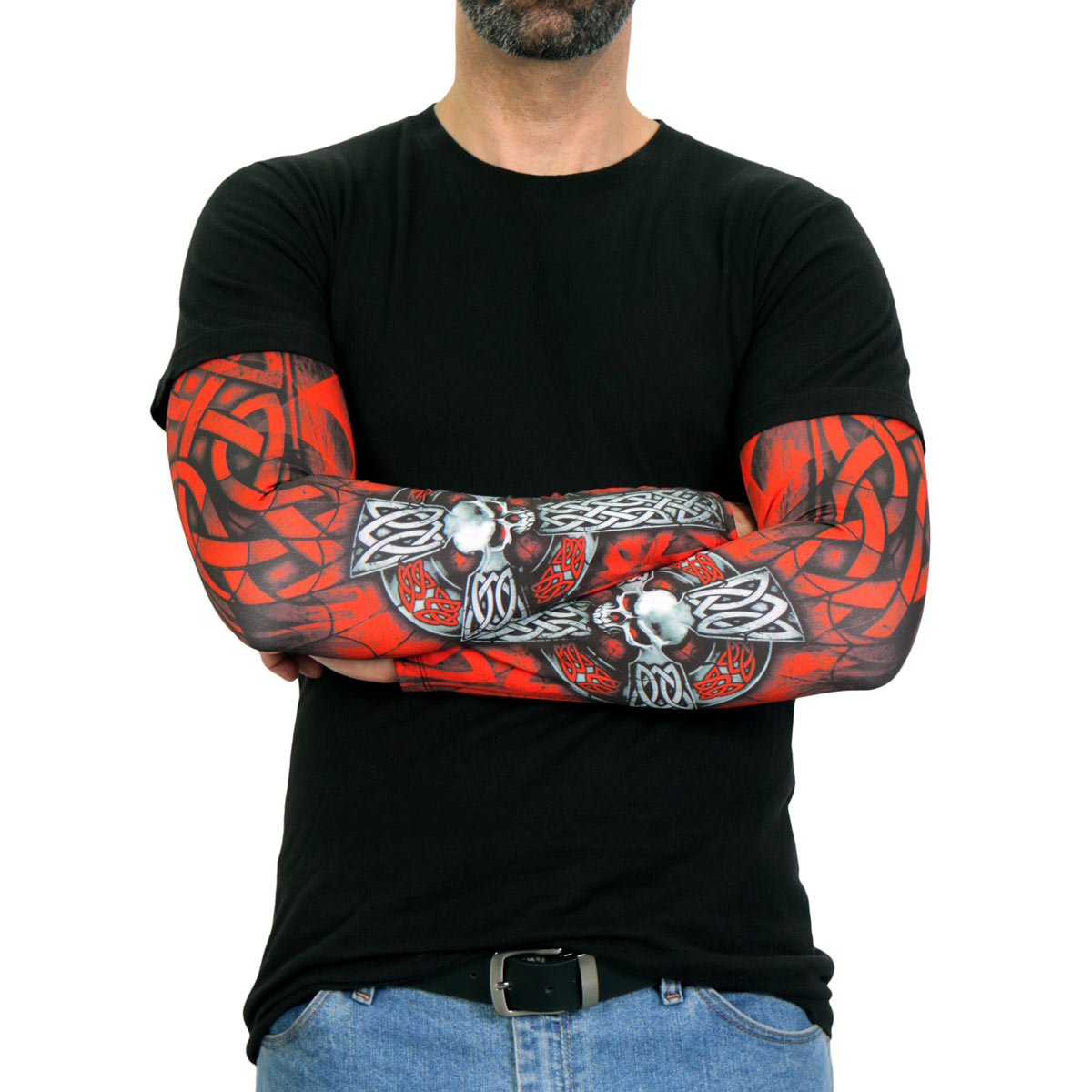 arm1003-m03-sdale-edit-a.jpg Hot Leathers ARM1003 Celtic Cross Arm Sleeve - Image 1