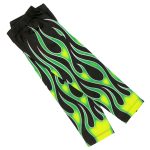 Hot Leathers ARM1006 Flames Green Arm Sleeve - Image 6