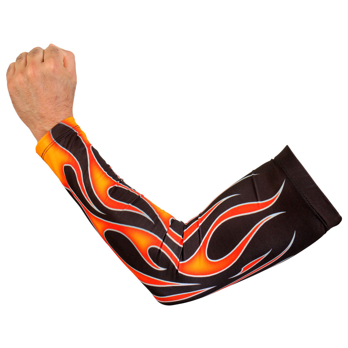 arm1007-m01-sdale-edit-a.jpg Hot Leathers ARM1007 Flames Orange Arm Sleeve - Image 1