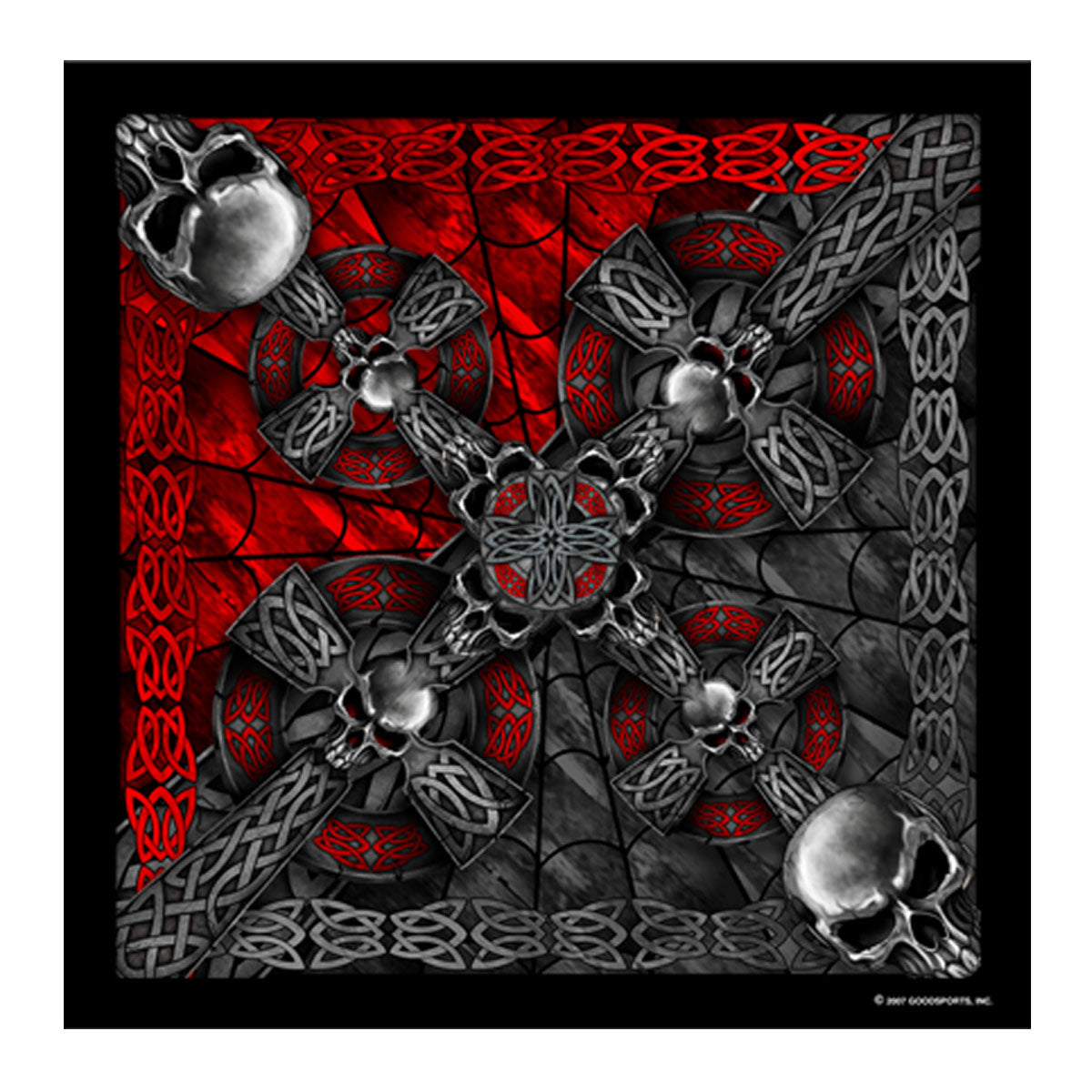 bab1010-a01.jpg Hot Leathers BAB1010 Celtic Cross Bandana - Image 1