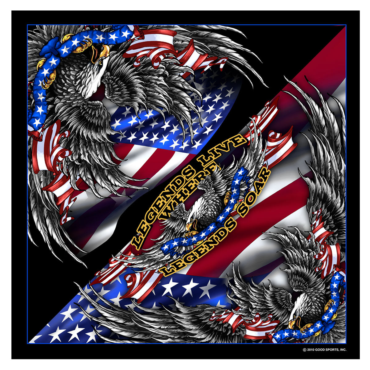 bab1044-a01.jpg Hot Leathers BAB1044 Patriotic Upwing Bandana - Image 1