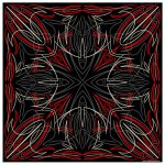 Hot Leathers BAB1074 Pinstripe Bandana
