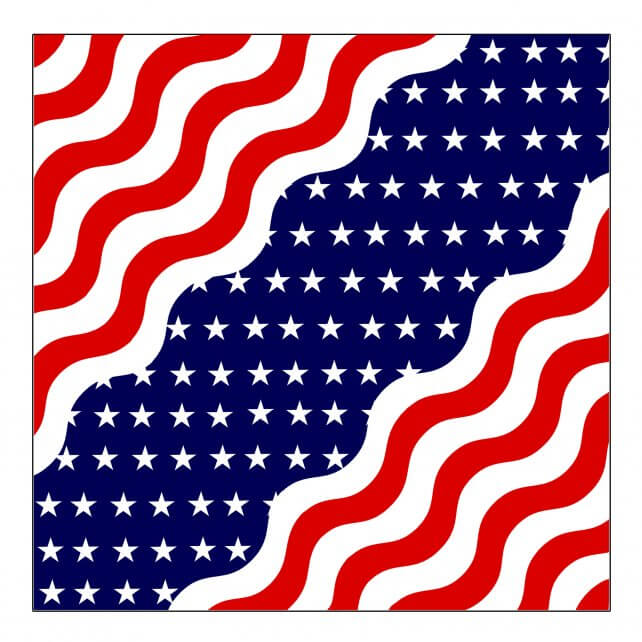 bab1079-a01.jpg Hot Leathers BAB1079 Wavy American Flag Bandana - Image 1