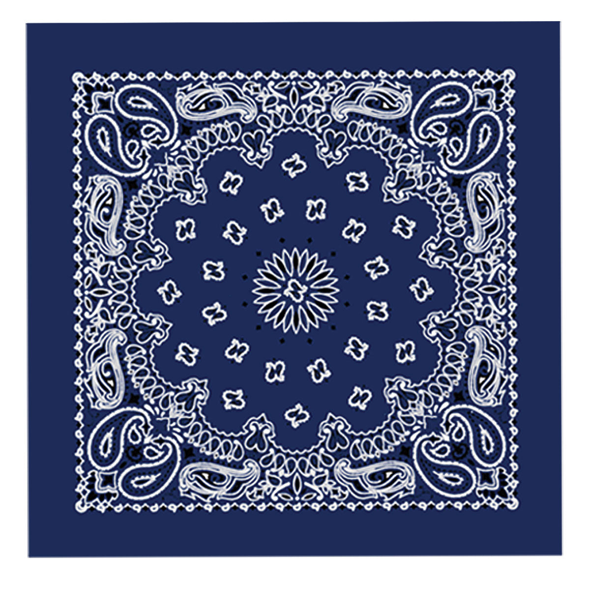 bap1008-a01.jpg Hot Leathers BAP1008 Classic Navy Paisley Bandana - Image 1