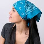 Hot Leathers BAP1012 Classic Turquoise Paisley Bandana - Image 3