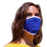 Air Soul MP7923FM Blue and White Protective Face Mask with Optional Filter Pocket