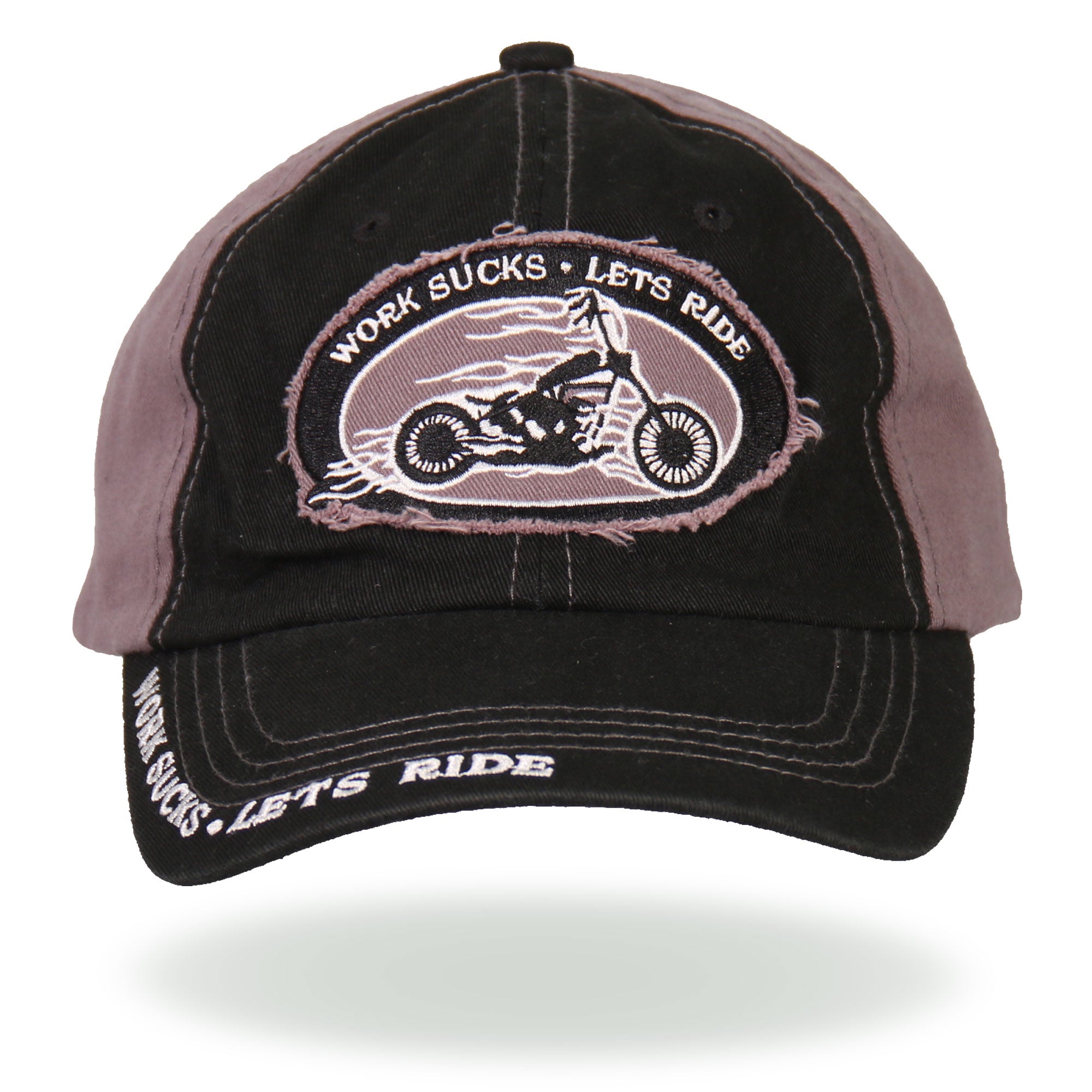 bca1010-a01.jpg Hot Leathers BCA1010 Work Sucks Motorcycle Ball Cap - Image 1