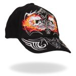 Hot Leathers BCA1027 Mirror Skulls Ball Cap - Image 6