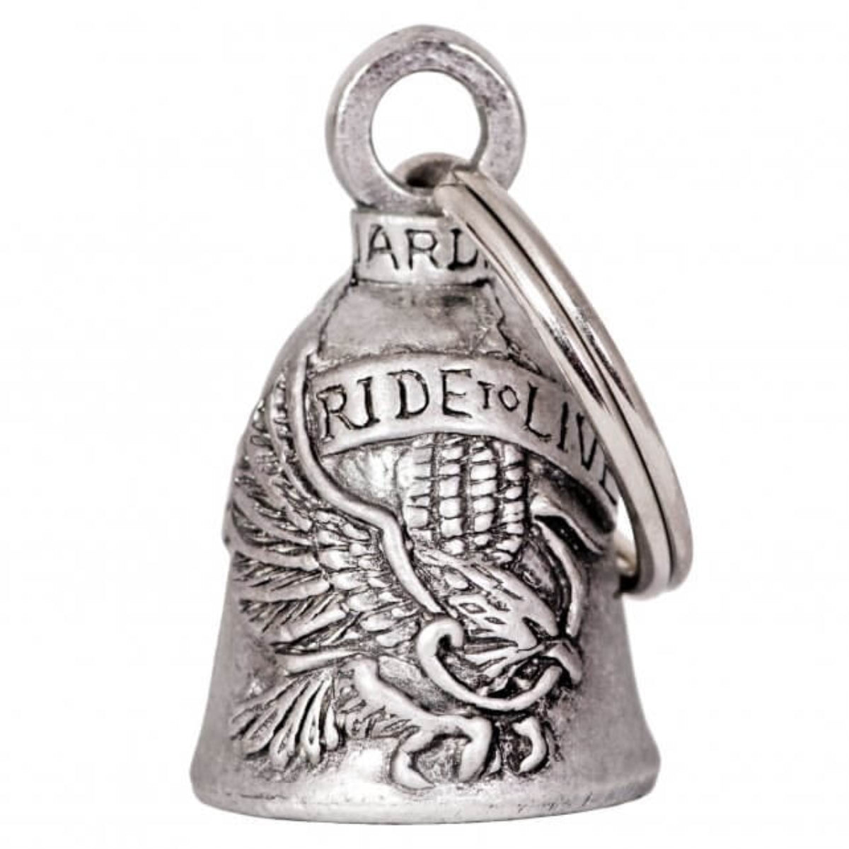 bea1081-a01.jpg Hot Leathers BEA1081 Ride to Live Eagle Guardian Bell - Image 1