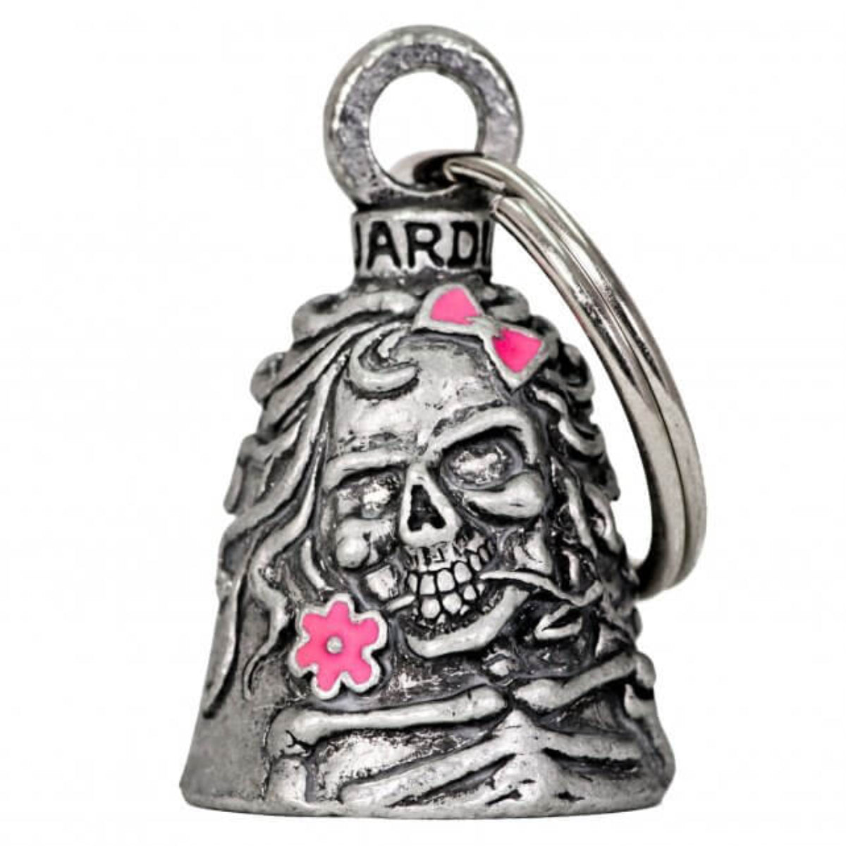 bea1087-a01_1.jpg Hot Leathers BEA1087 Lady Skull Guardian Bell - Image 1