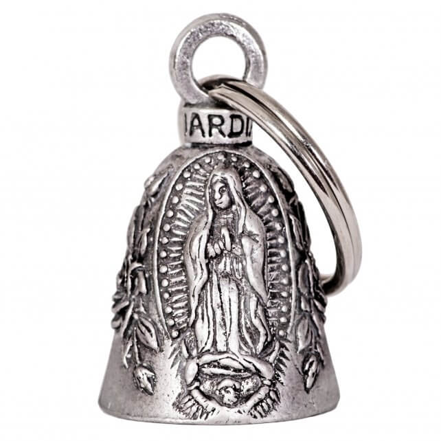 bea1090-a01.jpg Hot Leathers BEA1090 Virgin Mary Guardian Bell - Image 1