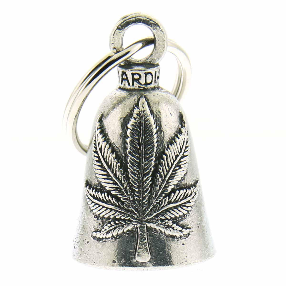 bea1109-a01-resize.jpg Hot Leathers BEA1109 Pot Leaf Guardian Bell - Image 1