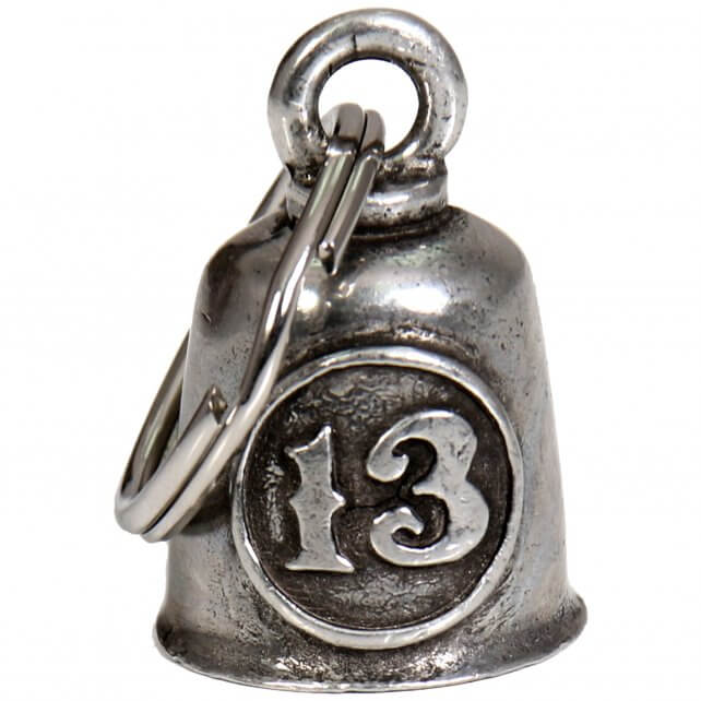 bea3016-a01.jpg Hot Leathers BEA3016 Lucky Number 13 Guardian Bell - Image 1