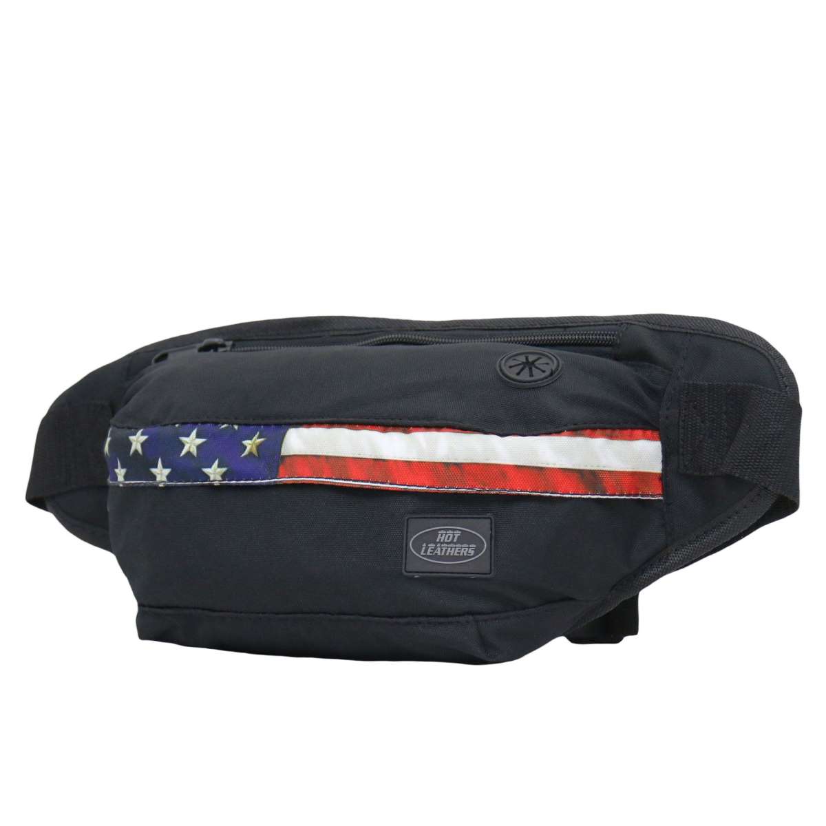 bga1011-a01_20_1200x1200_9c0a6842-acd2-45a3-9cb3-88b87268d100.jpg Hot Leathers BGA1011 Flag Strip Leather Belly Bag BGA1011 - Image 1