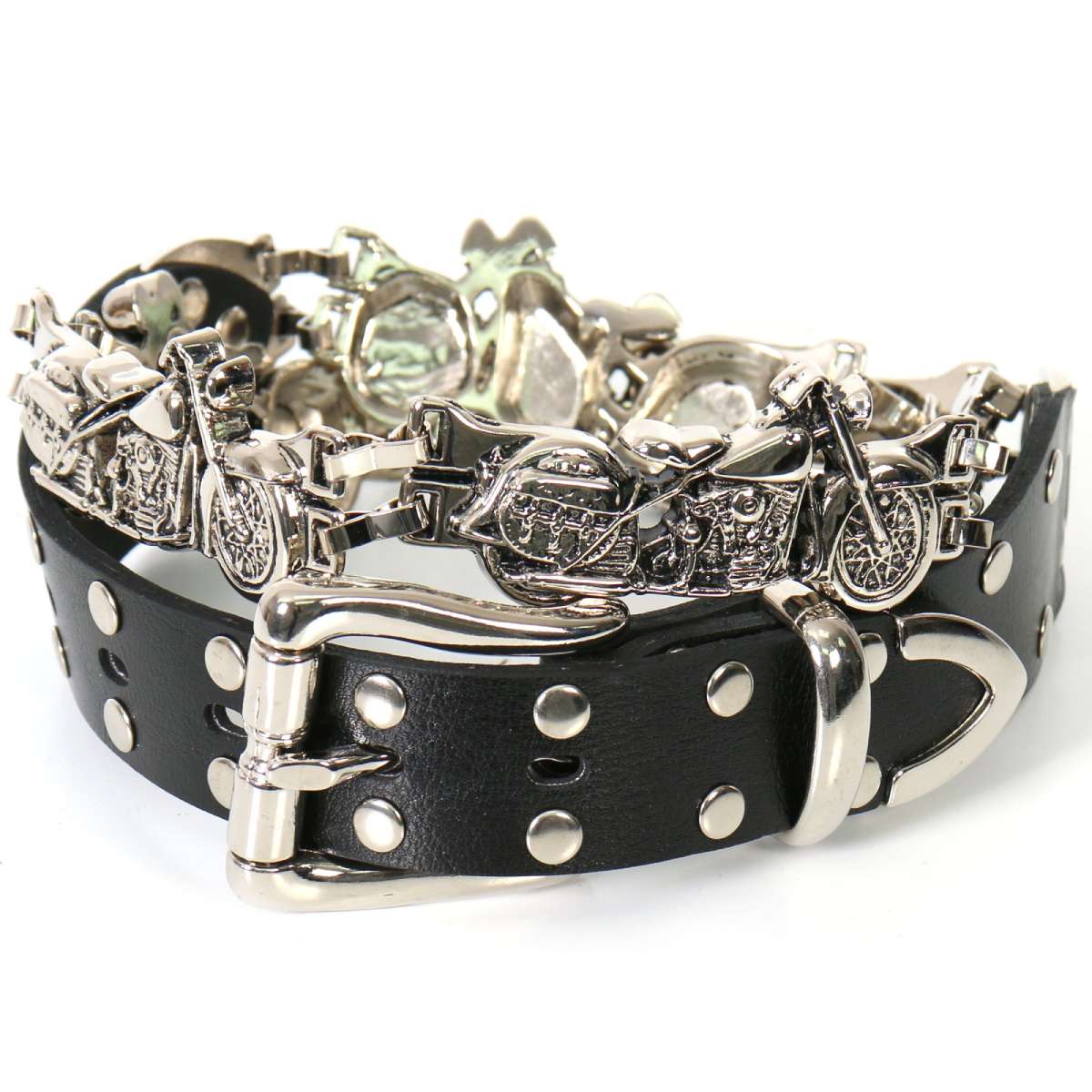 bla1024-a01.jpg Hot Leathers BLA1024 Motorcycle Links Belt - Image 1