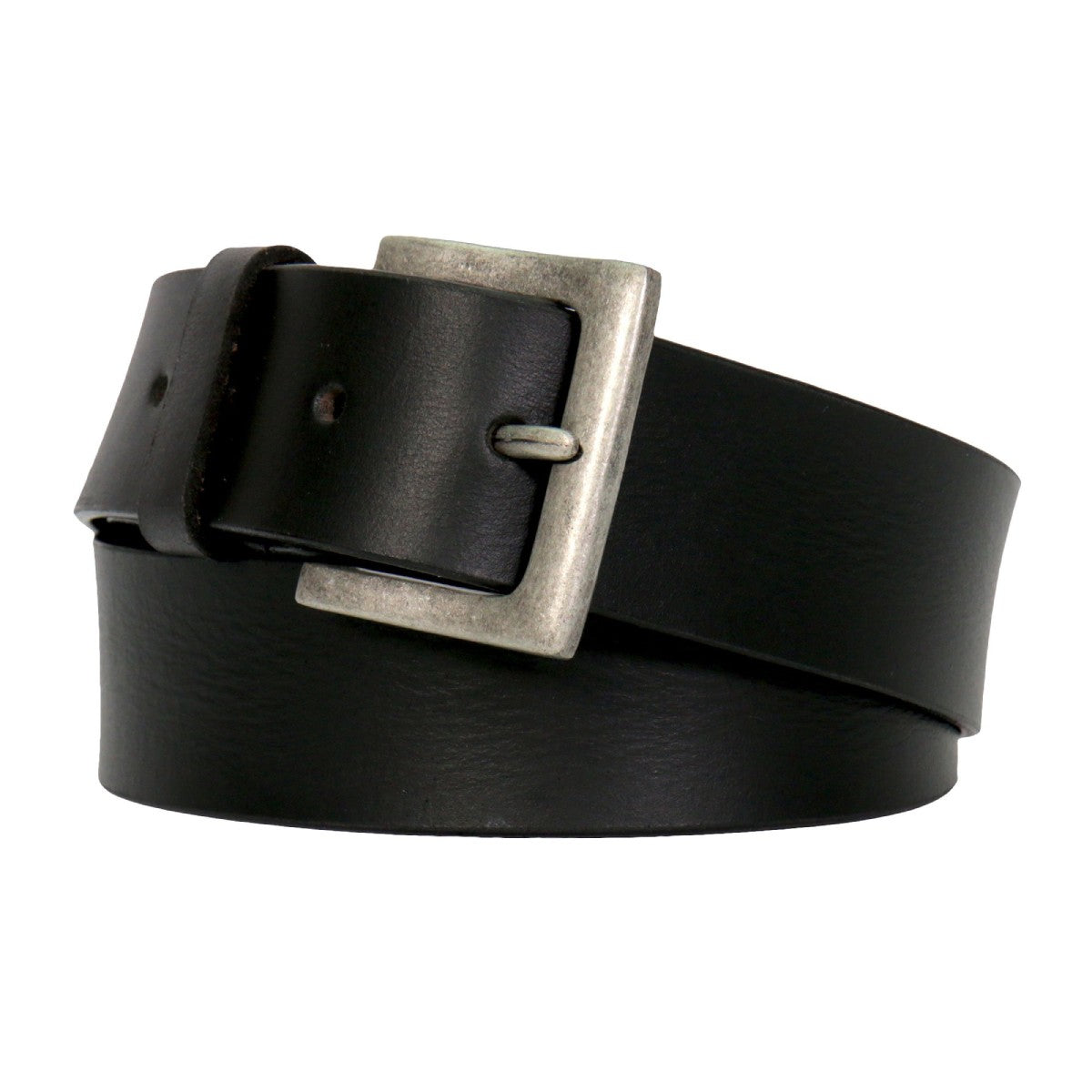 bla1120-a01.jpg Hot Leathers BLA1120 Antique Buckle Genuine Leather Belt - Image 1