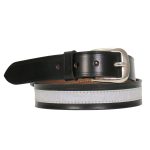 Hot Leathers BLA1121 1 1/4″ Leather Reflector Belt