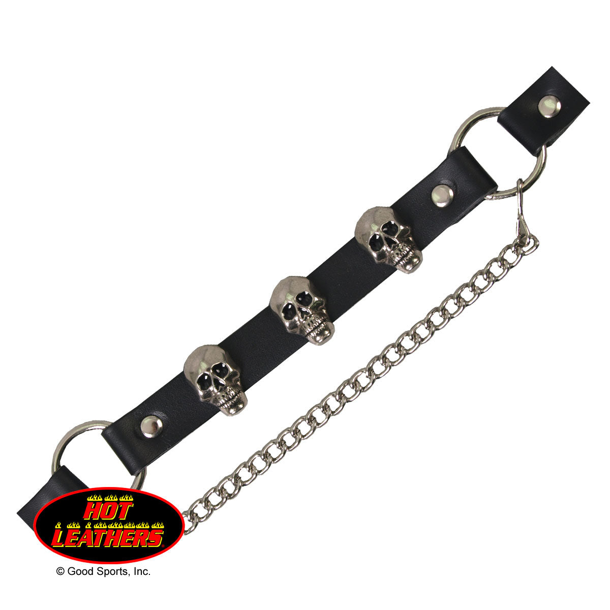bnl1004.jpg Hot Leathers BNL1004 Skull Boot Chain - Image 1
