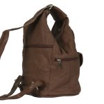 Hot Leathers BPA1017 Genuine Brown Leather Backpack Purse - Image 5