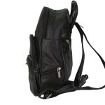 Hot Leathers BPA1018 Black Leather 6 Pocket Backpack - Image 2