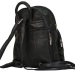 Hot Leathers BPA1018 Black Leather 6 Pocket Backpack - Image 5
