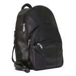 Hot Leathers BPA1018 Black Leather 6 Pocket Backpack - Image 7