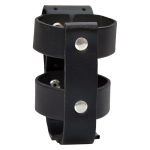 Hot Leathers BVH1001 Black Leather Bottle Holder for Handle Bars