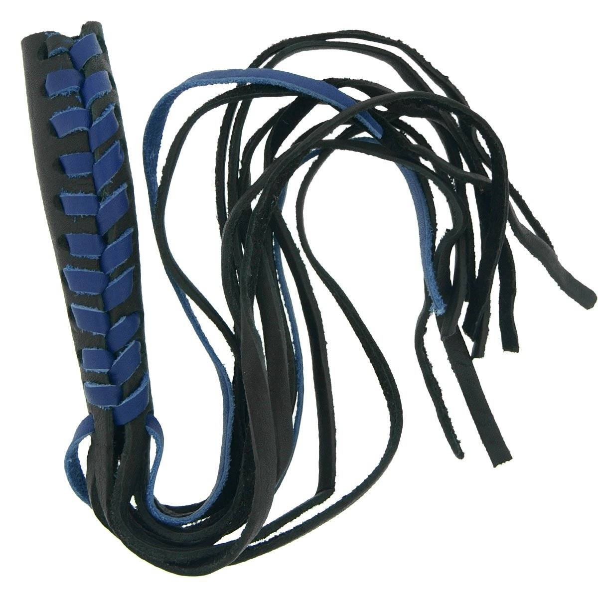 cca1003-a01.jpg Hot Leathers CCA1003 Cover Lever with Fringe 12″ Blue - Image 1