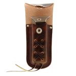Hot Leathers CSF1002 Brown Leather Laced Knife Case - Image 4