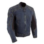Bikers Edge DM1991 Men’s Blue ‘Armored and Vented’ Denim Racing Jacket