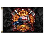 Hot Leathers FGA1056 Fire Fighter Flag