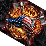 Hot Leathers FGA1056 Fire Fighter Flag - Image 2