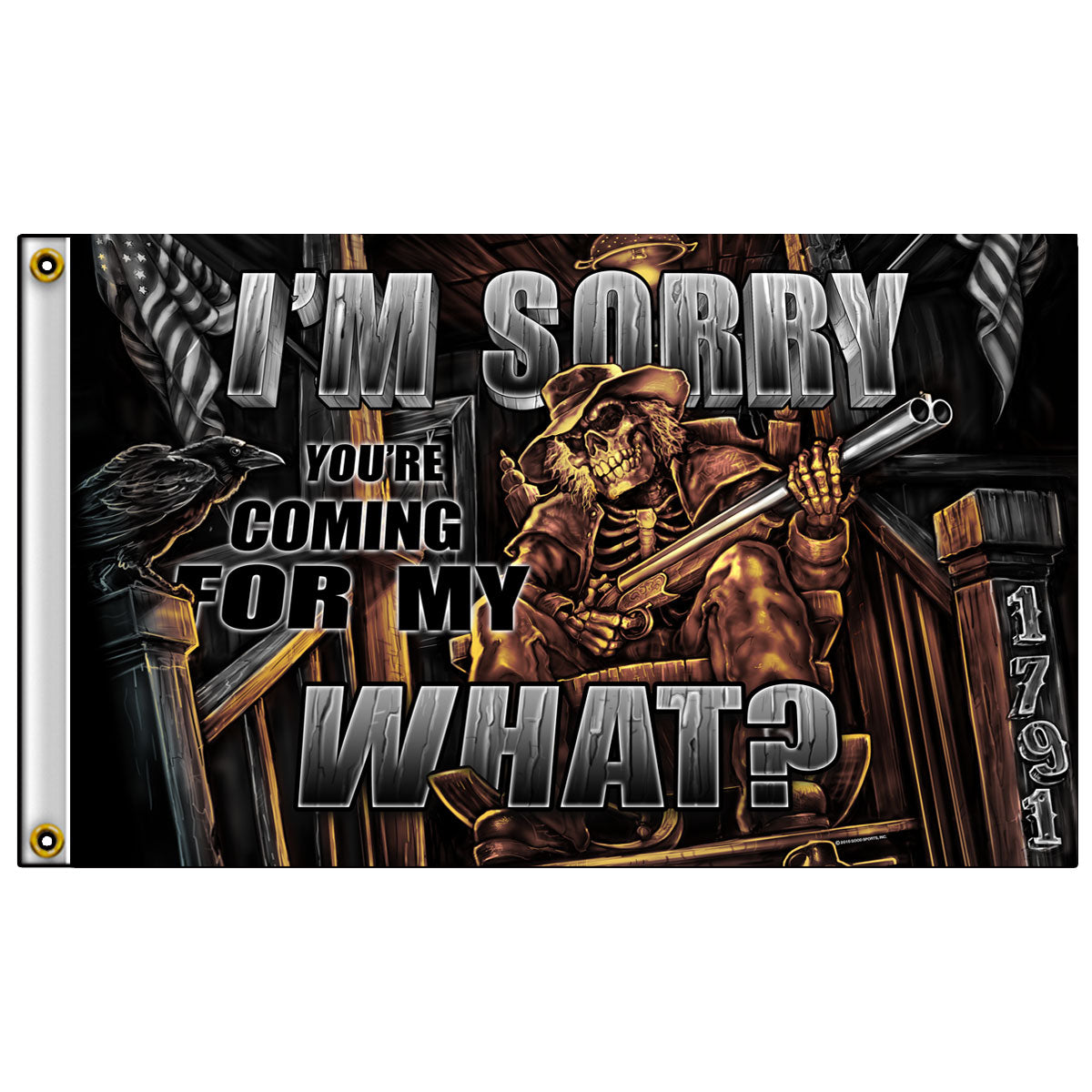 fga1064-a01.jpg Hot Leathers FGA1064 Coming For My What Flag - Image 1