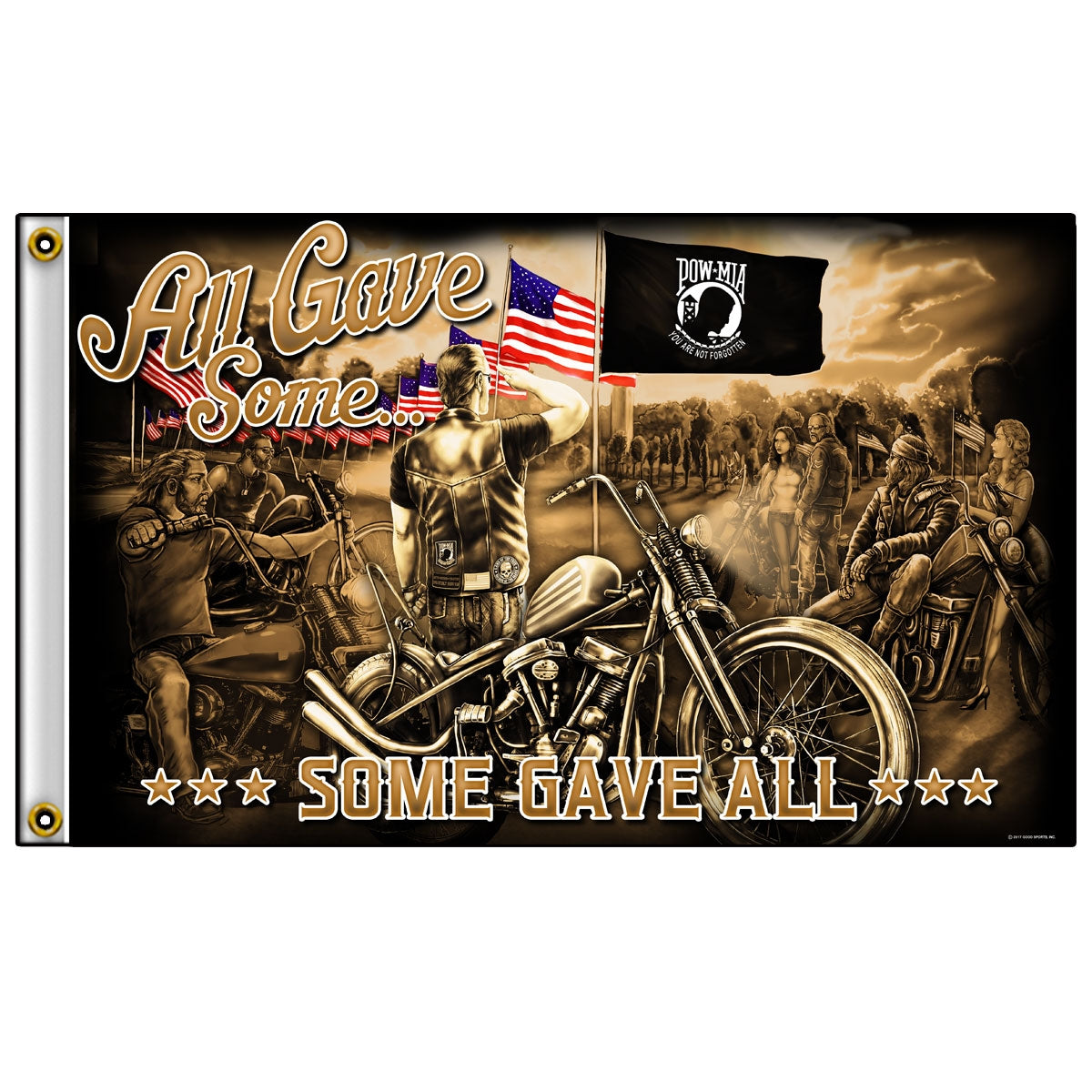 fga1074-a01.jpg Hot Leathers FGA1074 Remembrance Flag - Image 1