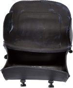 First Manufacturing FIBAG8501 Black Leather Braided Motorcycle Bar Bag - Image 5