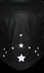 First Manufacturing FIL580CSL Women’s Black ‘Stardom’ Motorcycle Leather Vest - Image 4