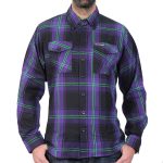 Hot Leathers FLM2011 Men’s Voodoo Flannel Long Sleeve Shirt